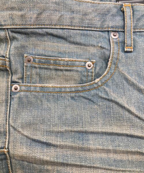 DIOR HOMME（ディオール オム）DIOR HOMME (ディオール オム) Strip アイスブルーデニムパンツ/Ice blue denim pants インディゴ サイズ:28の古着・服飾アイテム