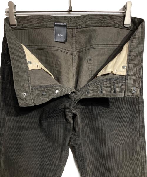 DIOR HOMME（ディオール オム）DIOR HOMME (ディオール オム) フェード加工コーデュロイパンツ/Faded Corduroy Pants カーキ サイズ:29の古着・服飾アイテム