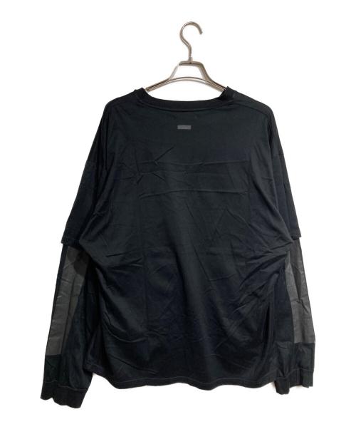 stein（シュタイン）stein (シュタイン) OVERSIZED LAYERED LONG SLEEVE TEE/オーバーサイズド・レイヤード・ロングスリーブ・ティー ブラック サイズ:Lの古着・服飾アイテム