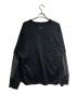 stein (シュタイン) OVERSIZED LAYERED LONG SLEEVE TEE/オーバーサイズド・レイヤード・ロングスリーブ・ティー ブラック サイズ:L：8000円