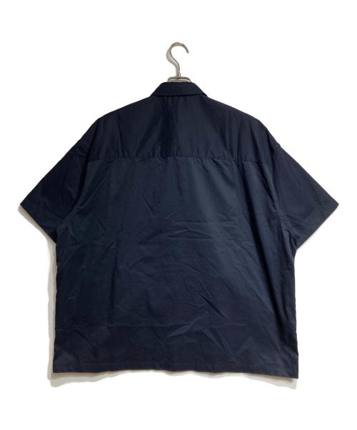 Graphpaper（グラフペーパー）Graphpaper (グラフペーパー) Solotex Twill S/S Oversized Box Shirt/ソロテックス ツイル ショートスリーブ（半袖）オーバーサイズ ボックスシャツ ネイビー サイズ:Sの古着・服飾アイテム