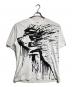 COMME des GARCONS SHIRT（コムデギャルソンシャツ）の古着「SPLITプリントTシャツ/Split Print T-Shirt」｜ホワイト
