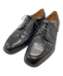 Salvatore Ferragamo（サルヴァトーレ フェラガモ）の古着「ストレートチップシューズ/Cap toe」｜ブラック