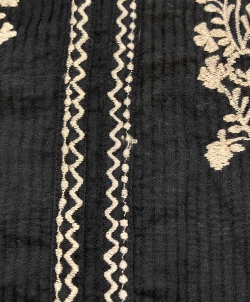 ne quittez pas（ヌキテパ）ne quittez pas (ヌキテパ) インド刺繍レースブラウス/Indian Embroidered Lace Blouse ブラック サイズ:Sの古着・服飾アイテム