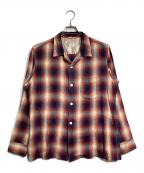 TOWN CRAFTタウンクラフト）の古着「オンブレチェックシャツ/Ombre check shirt」｜レッド×ネイビー