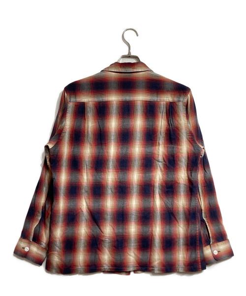 TOWN CRAFT（タウンクラフト）TOWN CRAFT (タウンクラフト) オンブレチェックシャツ/Ombre check shirt レッド×ネイビー サイズ:Lの古着・服飾アイテム
