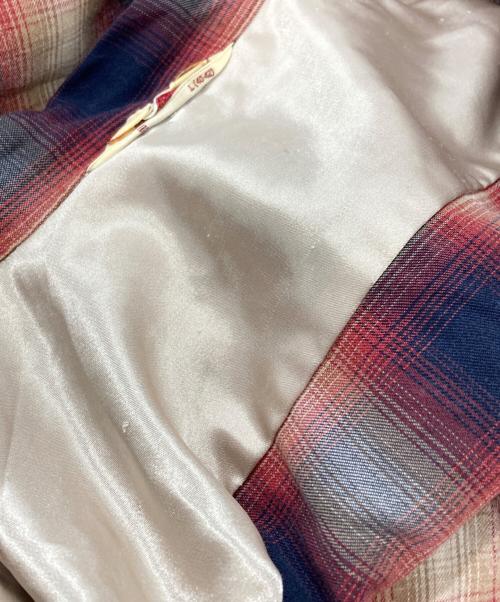 TOWN CRAFT（タウンクラフト）TOWN CRAFT (タウンクラフト) オンブレチェックシャツ/Ombre check shirt レッド×ネイビー サイズ:Lの古着・服飾アイテム