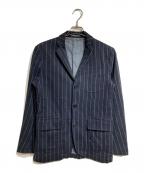 POLO RALPH LAURENポロ・ラルフローレン）の古着「ストライプ3Bジャケット/Stripe 3-button jacket」｜ネイビー