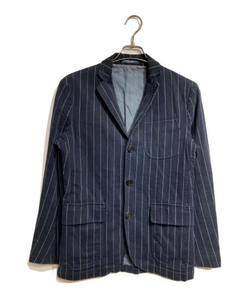 POLO RALPH LAUREN（ポロ・ラルフローレン）POLO RALPH LAUREN (ポロ・ラルフローレン) ストライプ3Bジャケット/Stripe 3-button jacket ネイビー サイズ:36Rの古着・服飾アイテム