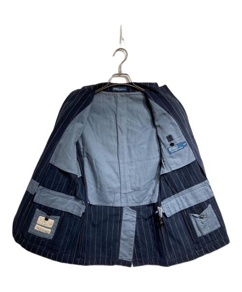 POLO RALPH LAUREN（ポロ・ラルフローレン）POLO RALPH LAUREN (ポロ・ラルフローレン) ストライプ3Bジャケット/Stripe 3-button jacket ネイビー サイズ:36Rの古着・服飾アイテム
