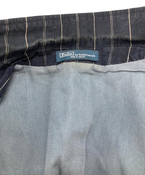 POLO RALPH LAUREN（ポロ・ラルフローレン）POLO RALPH LAUREN (ポロ・ラルフローレン) ストライプ3Bジャケット/Stripe 3-button jacket ネイビー サイズ:36Rの古着・服飾アイテム