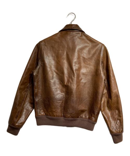 POLO RALPH LAUREN（ポロ・ラルフローレン）POLO RALPH LAUREN (ポロ・ラルフローレン) TYPE A-2レザーフライトジャケット/Type A-2 Leather Flight Jacket ブラウン サイズ:Sの古着・服飾アイテム