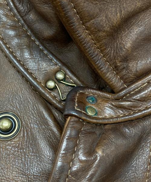 POLO RALPH LAUREN（ポロ・ラルフローレン）POLO RALPH LAUREN (ポロ・ラルフローレン) TYPE A-2レザーフライトジャケット/Type A-2 Leather Flight Jacket ブラウン サイズ:Sの古着・服飾アイテム