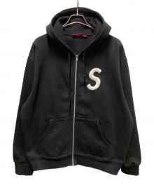 SUPREME（シュプリーム）の古着「S Logo Zip Up Hooded Sweatshirt」｜ブラック