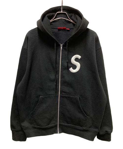 SUPREME（シュプリーム）SUPREME (シュプリーム) S Logo Zip Up Hooded Sweatshirt ブラック サイズ:Lの古着・服飾アイテム