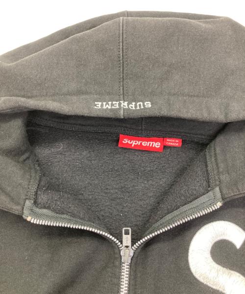 SUPREME（シュプリーム）SUPREME (シュプリーム) S Logo Zip Up Hooded Sweatshirt ブラック サイズ:Lの古着・服飾アイテム