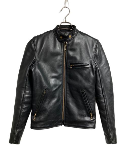 VANSON（バンソン）VANSON (バンソン) シングルライダースジャケット/Single rider jacket ブラック サイズ:34の古着・服飾アイテム