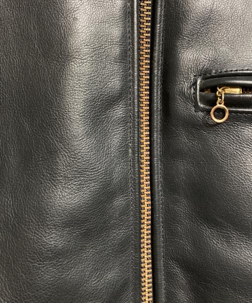 VANSON（バンソン）VANSON (バンソン) シングルライダースジャケット/Single rider jacket ブラック サイズ:34の古着・服飾アイテム