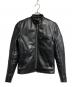 VANSON（バンソン）の古着「シングルライダースジャケット/Single rider jacket」｜ブラック