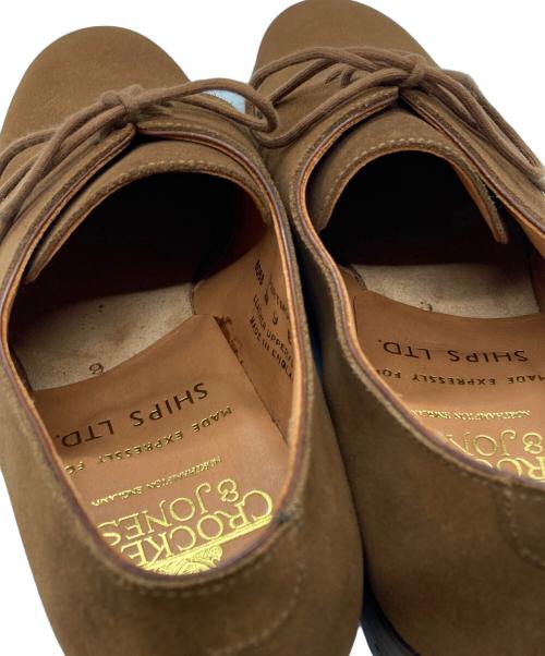 Crockett & Jones（クロケット＆ジョーンズ）Crockett & Jones (クロケット＆ジョーンズ) SHIPS (シップス) DARTMOUTHスウェードシューズ/Suede shoes ブラウン サイズ:9の古着・服飾アイテム