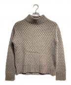 DRAWERドゥロワー）の古着「ハイネックニット/High-neck knit top」｜ブラウン