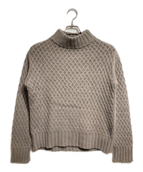 DRAWER（ドゥロワー）DRAWER (ドゥロワー) ハイネックニット/High-neck knit top ブラウン サイズ:1の古着・服飾アイテム