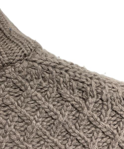 DRAWER（ドゥロワー）DRAWER (ドゥロワー) ハイネックニット/High-neck knit top ブラウン サイズ:1の古着・服飾アイテム