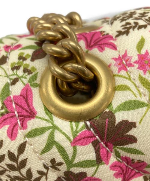 GUCCI（グッチ）GUCCI (グッチ) フローラルショルダーバッグ/Floral shoulder bag アイボリー×ピンクの古着・服飾アイテム