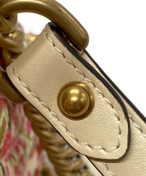 GUCCI（グッチ）GUCCI (グッチ) フローラルショルダーバッグ/Floral shoulder bag アイボリー×ピンクの古着・服飾アイテム