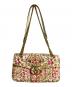 GUCCI（グッチ）の古着「フローラルショルダーバッグ/Floral shoulder bag」｜アイボリー×ピンク