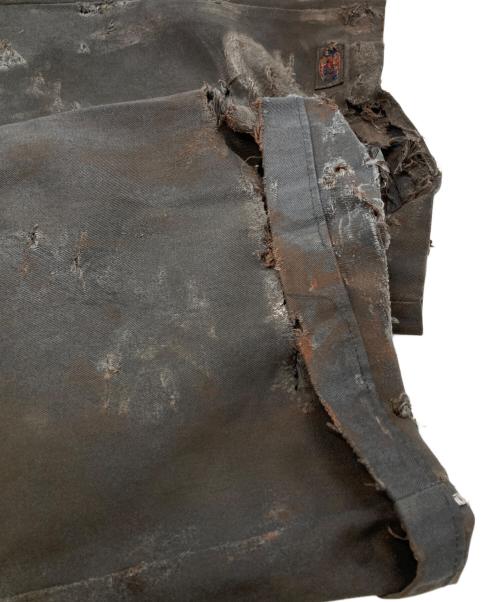 LES SIX（レ シス）LES SIX (レ シス) ダメージ加工ワークショーツ/Distressed work shorts グレー サイズ:Freeの古着・服飾アイテム