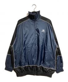 BALENCIAGA（バレンシアガ）の古着「BBロゴナイロン トラックジャケット/BB Logo Nylon Track Jacket」｜ネイビー