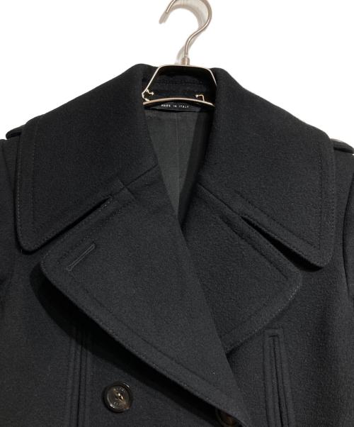 GUCCI（グッチ）GUCCI (グッチ) メルトンPコート/P Coat ブラック サイズ:38の古着・服飾アイテム