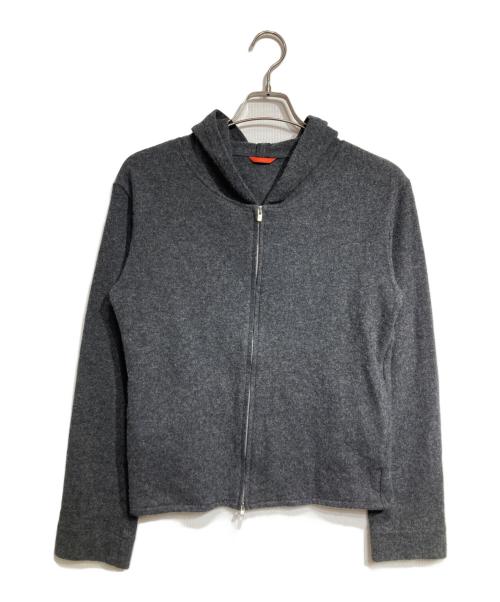 NTRUL（ニュートラル）NTRUL (ニュートラル) zip knit hoodie/ グレー サイズ:2の古着・服飾アイテム