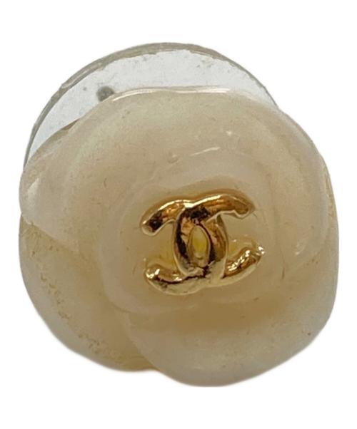 CHANEL（シャネル）CHANEL (シャネル) カメリアココマークピアス/ Camellia CC Logo Earrings アイボリーの古着・服飾アイテム