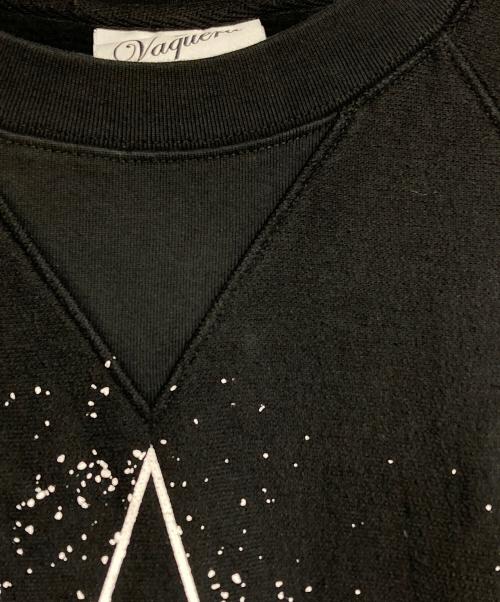 VAQUERA（ヴァケラ）VAQUERA (ヴァケラ) OVERSIZED SWEAT SHIRT KNIT/オーバーサイズ スウェットシャツ ニット ブラック サイズ:XSの古着・服飾アイテム