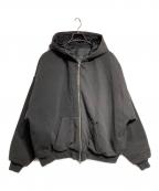 KEISUKEYOSHIDAケイスケヨシダ）の古着「Quilted Silk Lining Hoodie」｜ブラック