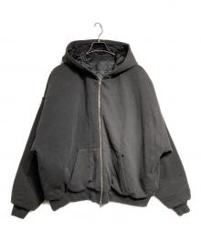 KEISUKEYOSHIDA（ケイスケヨシダ）の古着「Quilted Silk Lining Hoodie」｜ブラック