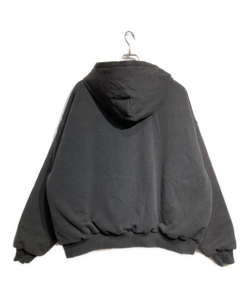KEISUKEYOSHIDA（ケイスケヨシダ）KEISUKEYOSHIDA (ケイスケヨシダ) Quilted Silk Lining Hoodie ブラック サイズ:Sの古着・服飾アイテム