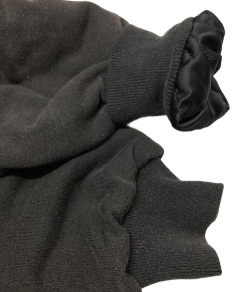 KEISUKEYOSHIDA（ケイスケヨシダ）KEISUKEYOSHIDA (ケイスケヨシダ) Quilted Silk Lining Hoodie ブラック サイズ:Sの古着・服飾アイテム
