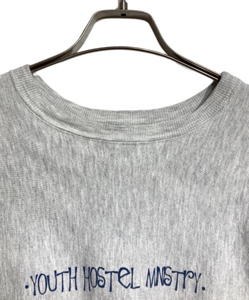 Champion（チャンピオン）Champion (チャンピオン) 目無しプリントリバースウィーブスウェット/Printed Reverse Weave Sweatshirt without C logo patch グレー サイズ:Lの古着・服飾アイテム