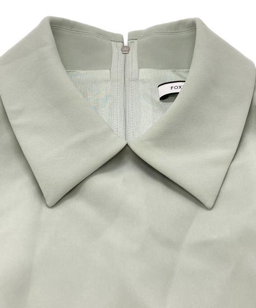 FOXEY NEWYORK（フォクシーニューヨーク）FOXEY NEWYORK (フォクシーニューヨーク) ノースリーブワンピース/sleeveless dress グリーン サイズ:40の古着・服飾アイテム