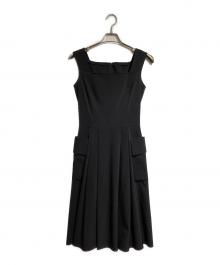 FOXEY NEWYORK（フォクシーニューヨーク）の古着「ノースリーブワンピース/Sleeveless Dress」｜ブラック