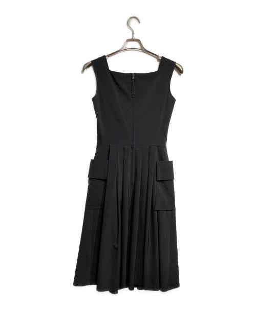 FOXEY NEWYORK（フォクシーニューヨーク）FOXEY NEWYORK (フォクシーニューヨーク) ノースリーブワンピース/Sleeveless Dress ブラック サイズ:38の古着・服飾アイテム