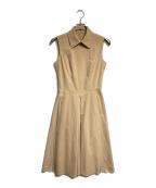 FOXEY NEWYORKフォクシーニューヨーク）の古着「ノースリーブワンピース/sleeveless dress」｜ベージュ