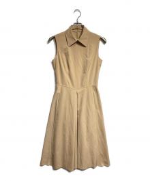 FOXEY NEWYORK（フォクシーニューヨーク）の古着「ノースリーブワンピース/sleeveless dress」｜ベージュ