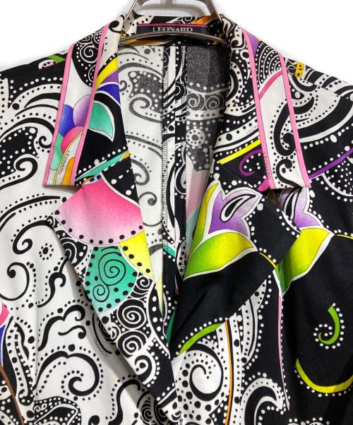 LEONARD（レオナール）LEONARD (レオナール) 総柄ジャケット/Jacket マルチカラー サイズ:LLの古着・服飾アイテム
