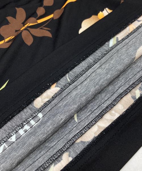LEONARD SPORT（レオナール スポーツ）LEONARD SPORT (レオナール スポーツ) ボタニカルプリントカットソー/Botanical print top  ブラック サイズ:44の古着・服飾アイテム