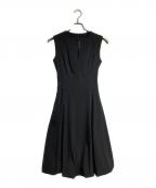 FOXEY NEWYORKフォクシーニューヨーク）の古着「ストレッチノースリーブワンピース/Stretchy sleeveless dress」｜ブラック
