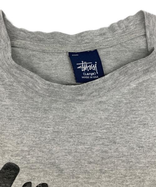 stussy（ステューシー）stussy (ステューシー) 90'sプリントTシャツ グレー サイズ:Lの古着・服飾アイテム